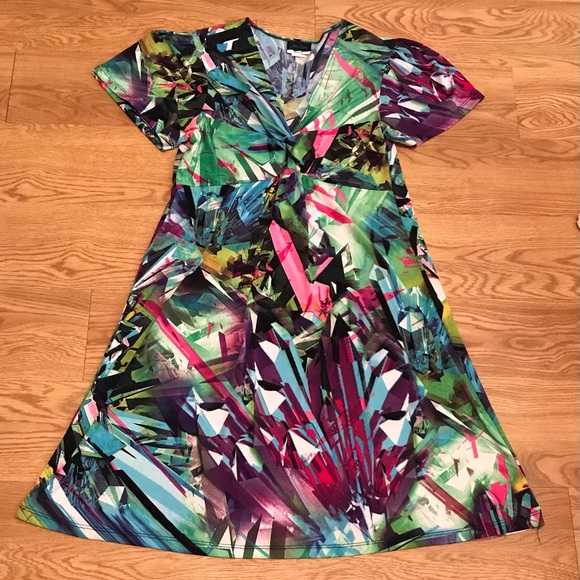 Dream Dance Dress, a Boutique Line Made in U.S.A. Comes in a Color Splash Design - Picture 10 of 11